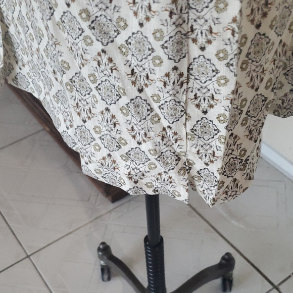 Cloth & Stone Cream Patterned Dress - Picture 6 of 10